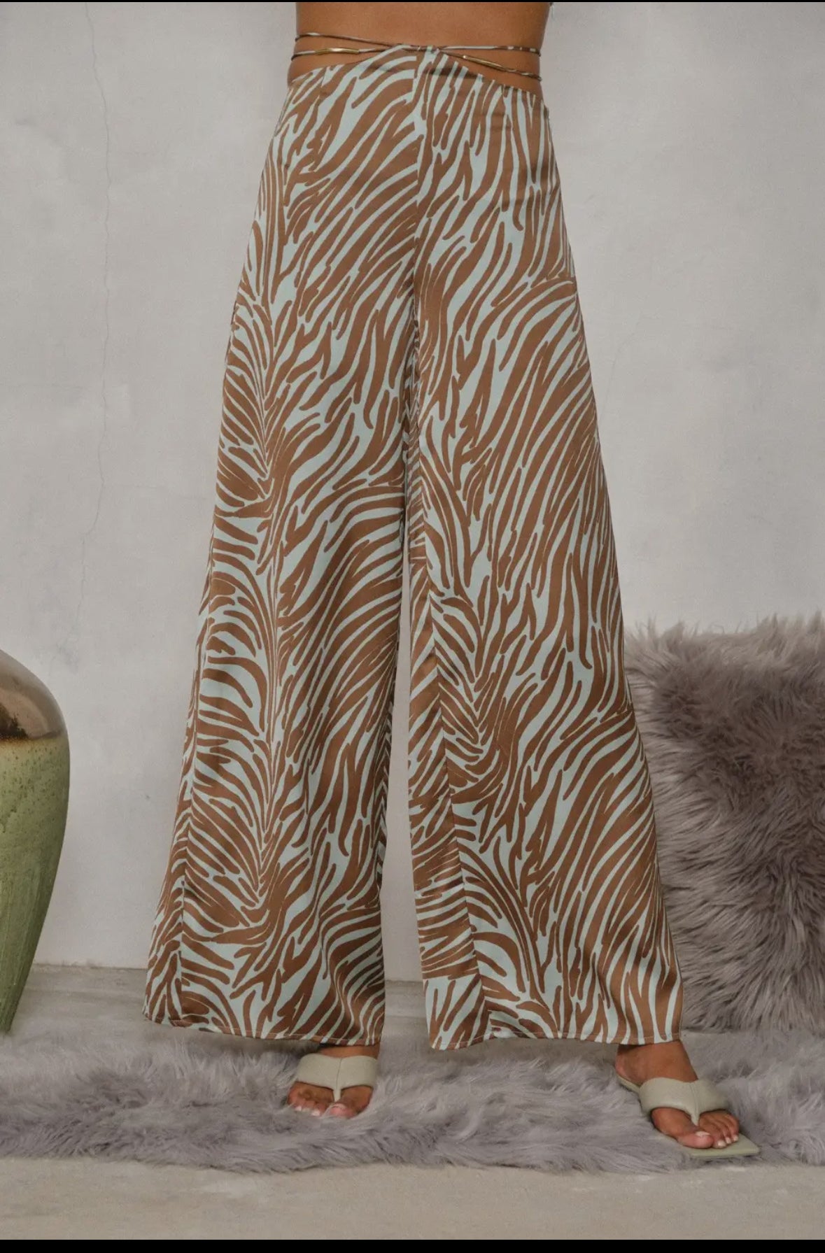 Wide Zebra Pants