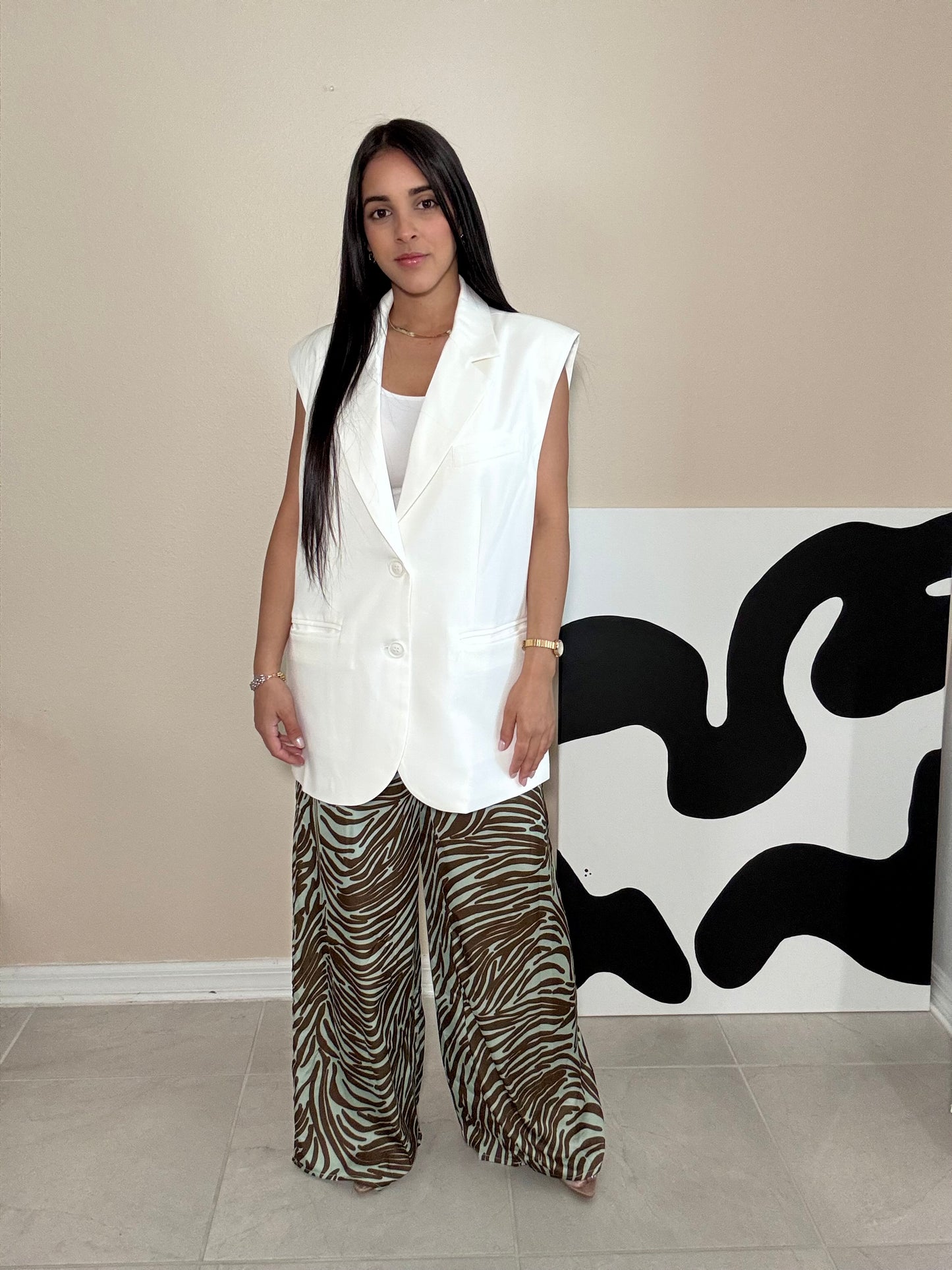 Wide Zebra Pants
