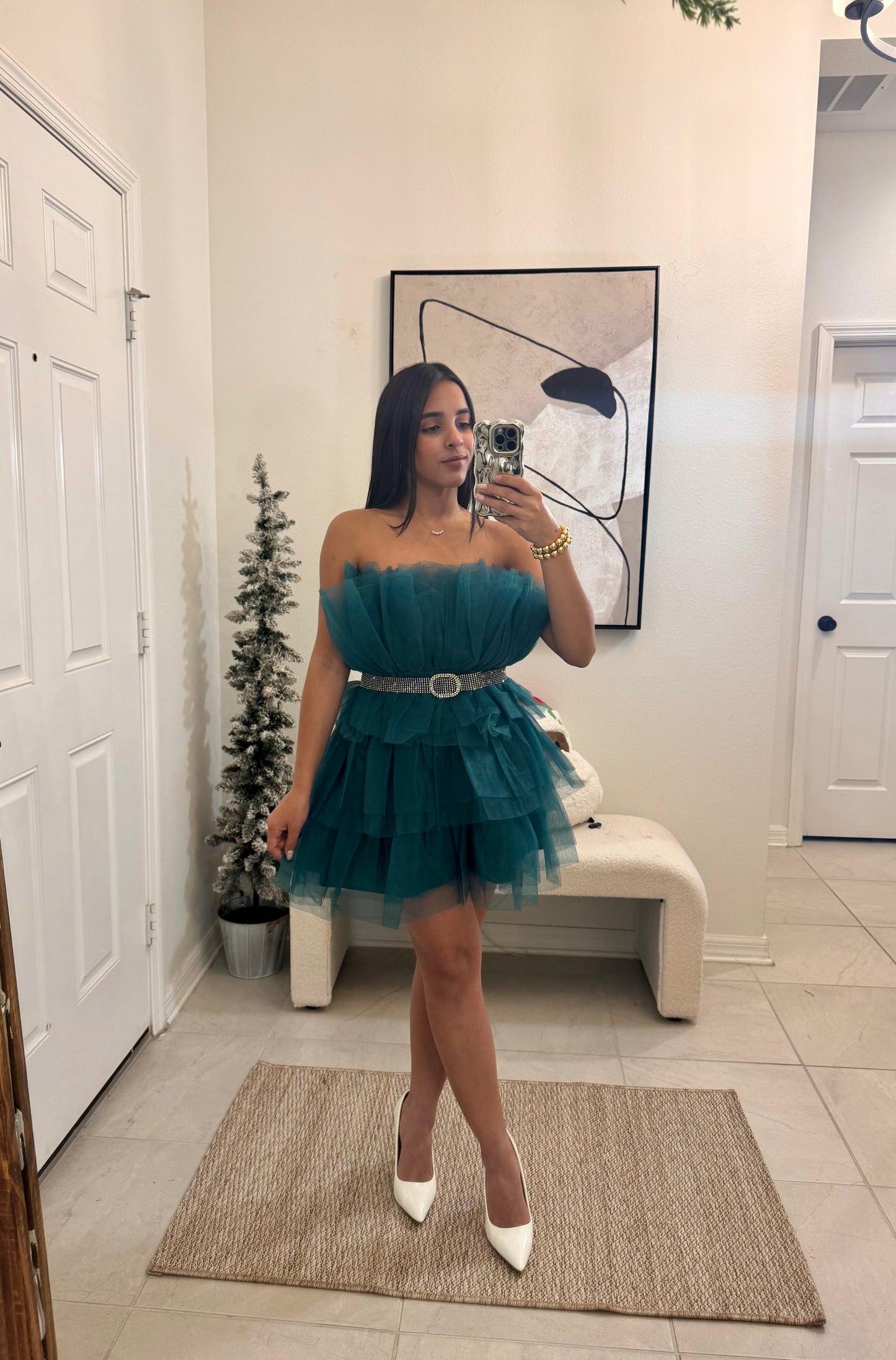 Emerald Tulle Dress