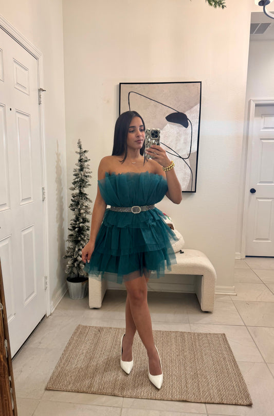 Emerald Tulle Dress
